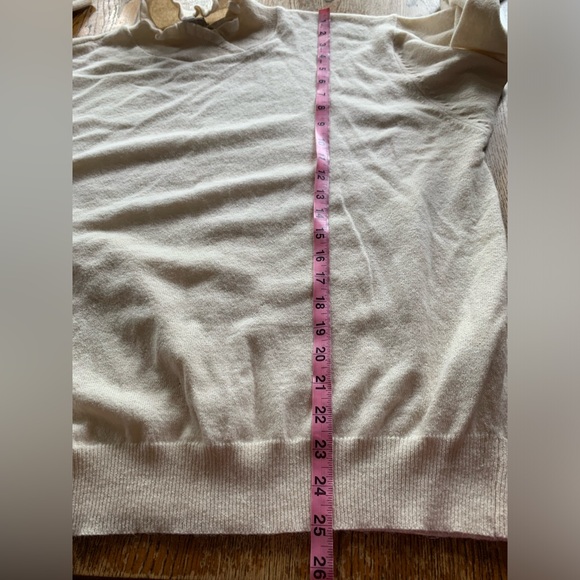 Vintage Ms Russ Sweater W/tags  2X Lambs Wool Angora Rabbit Nylon Cream FLAW* - Picture 10 of 10